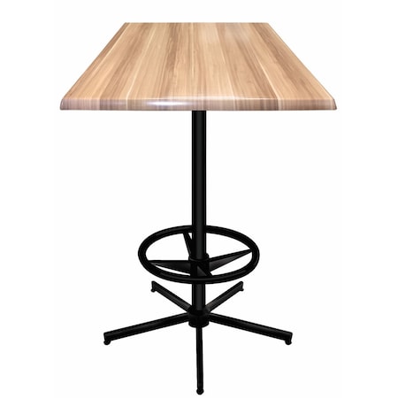 Holland Bar Stool Co 42" Tall In/Outdoor All-Season Table, 36" x 36" Square Natural Top OD21642BWOD36SQNat